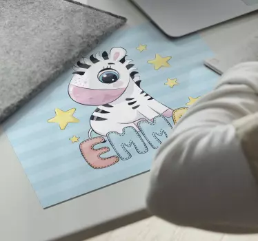 Πρωτότυπο χαλάκι ποντικιού με χαριτωμένη ζέβρα - TenStickers