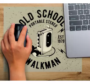 Πρωτότυπο χαλάκι ποντικιού vintage stereo walkman - TenStickers