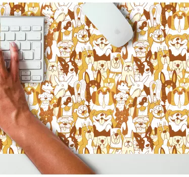 πάρτι σκύλων πρωτότυπο mousepad - TenStickers