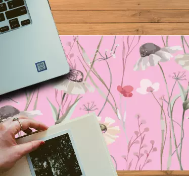 ροζ παστέλ χρώματα μοτίβο πρωτότυπο mousepad - TenStickers