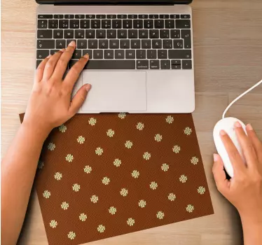 πουά πλεκτό μοτίβο πρωτότυπο mousepad - TenStickers