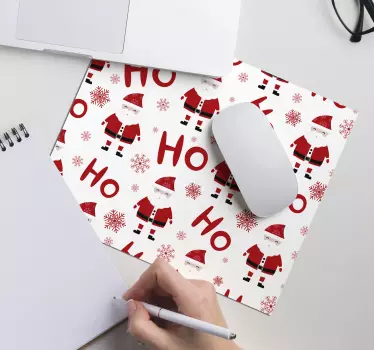 Santa claus και hohoho χριστουγεννιάτικο ποντίκι - TenStickers