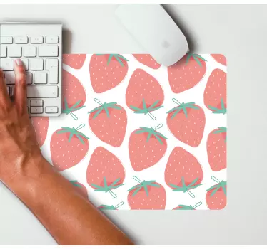 πρωτότυπο mousepad χωρίς ραφή μοτίβο φράουλα - TenStickers