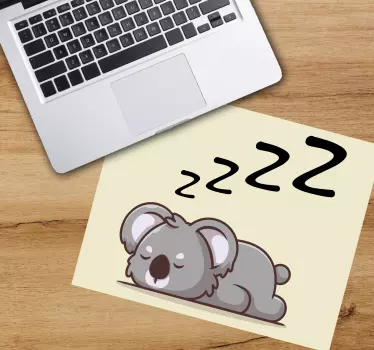 αρχικό mousepad κοάλα κινουμένων σχεδίων ύπνου - TenStickers