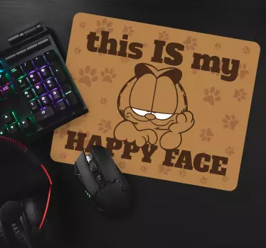 αυτό είναι το αυθεντικό mousepad του χαρούμενου προσώπου μου - TenStickers
