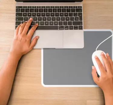 απόλυτα γκρι χρώματα πρωτότυπο mousepad - TenStickers