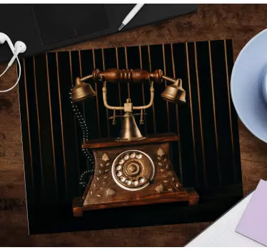 Vintage παλιό τηλέφωνο πρωτότυπο ποντίκι - TenStickers