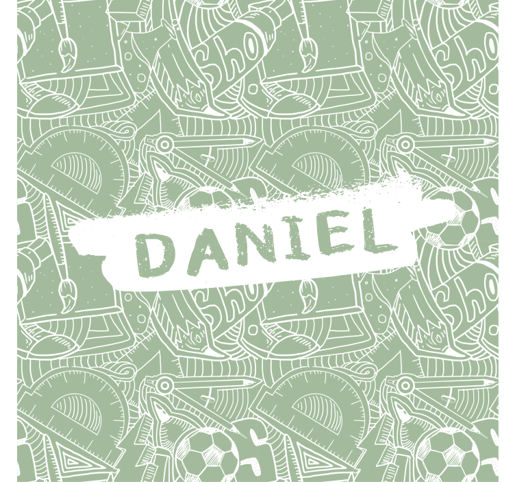 Pολό για εφήβους πράσινη σχολική κιμωλία - TenStickers