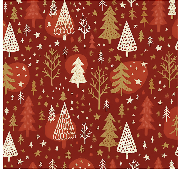 Pολό κουρτίνα για σαλόνι πράσινα εορταστικά εικονίδια - TenStickers