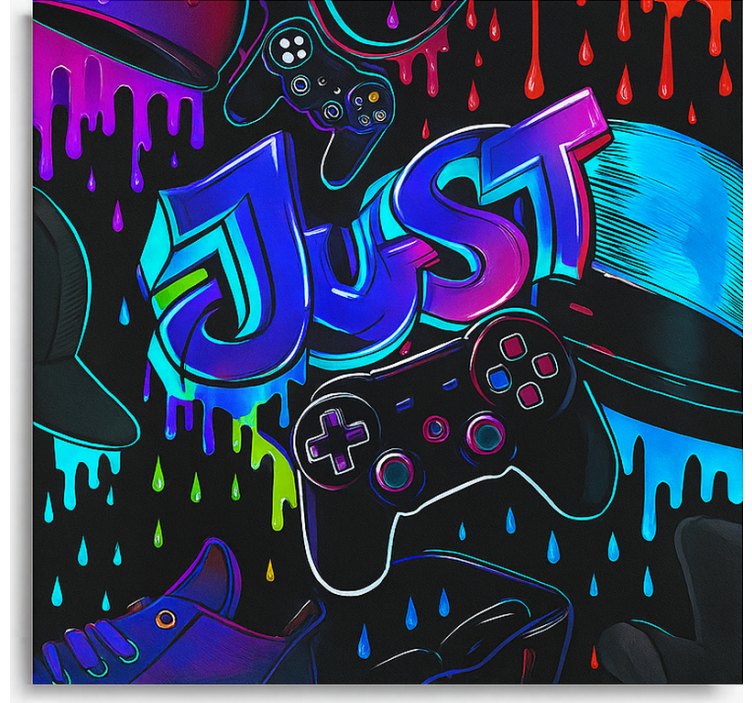 Pολό στόρι για φορητό υπολογιστή 3d απλό χειριστήριο παιχνιδιών - TenStickers