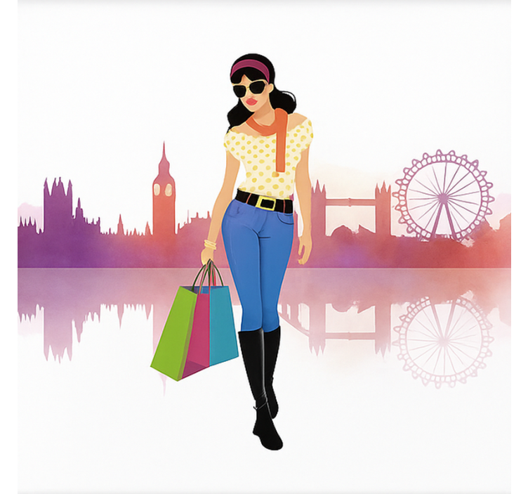 Pολό για εφήβους κορίτσι από την πόλη του Λονδίνου - TenStickers