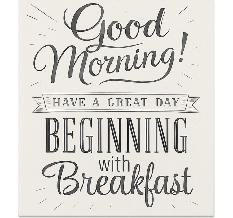 Pολό στην τραπεζαρία καλό πρωινό - TenStickers