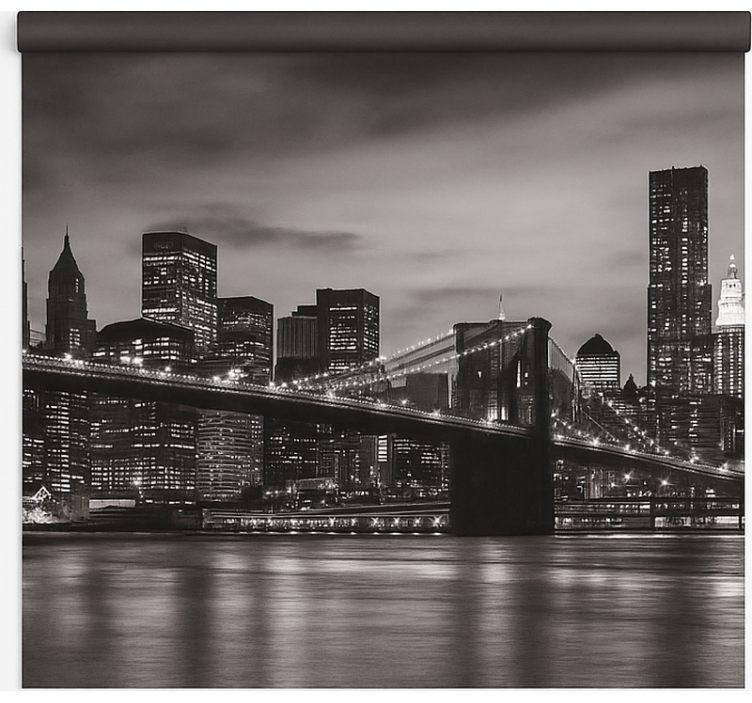 Ρολό για γραφεία Πόλη τη νύχτα - TenStickers