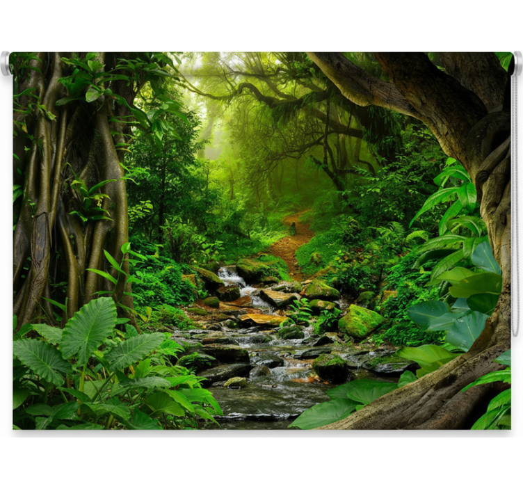 Ρολό στόρι με δέντρα τροπικού δάσους - TenStickers