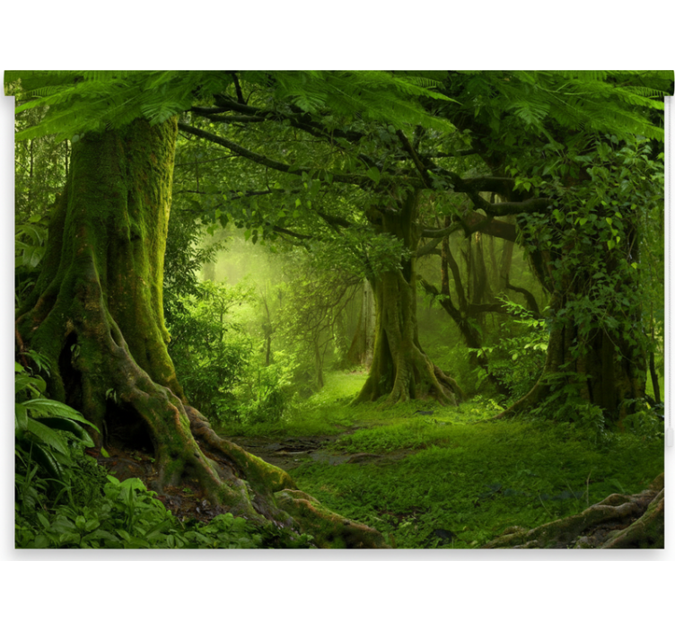 Ρολό στόρι με δέντρα Φυλλώδη Δασική Απόδραση - TenStickers