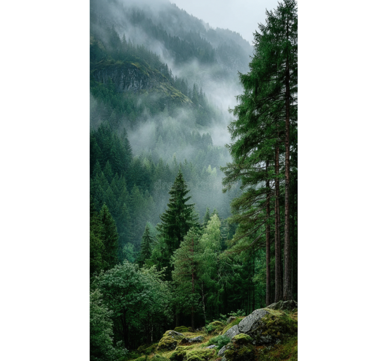 Ρολό στόρι με δέντρα η Μελαγχολική Επιλογή - TenStickers