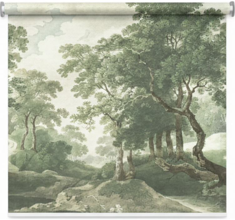 Ρολό στόρι με δέντρα Φυσική Κλασική Διαχρονική - TenStickers