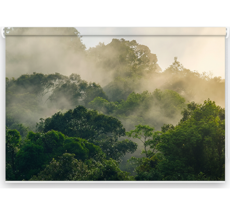 Ρολό στόρι με δέντρα Πλούσια Σκηνή Ζούγκλας - TenStickers