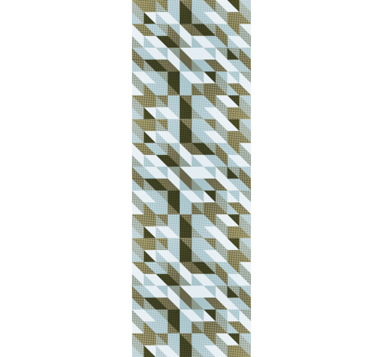 Πολό τυφλό γραφείο στο σπίτι Σύγχρονα τρίγωνα - TenStickers