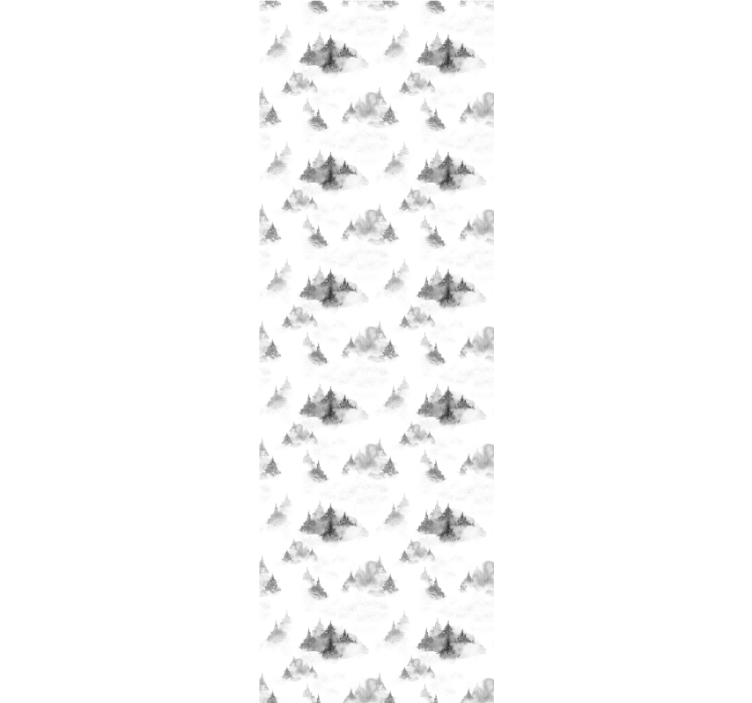 Πολό τυφλό γραφείο στο σπίτι σιλουέτα σκοτεινού δάσους - TenStickers