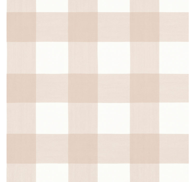 Ροζ ρολό κουρτίνας με καρό σχέδιο - TenStickers