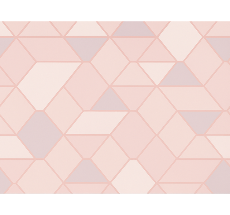 Ροζ ρολό κουρτίνας Σύγχρονες Αφηρημένες Ροζ Φιγούρες - TenStickers