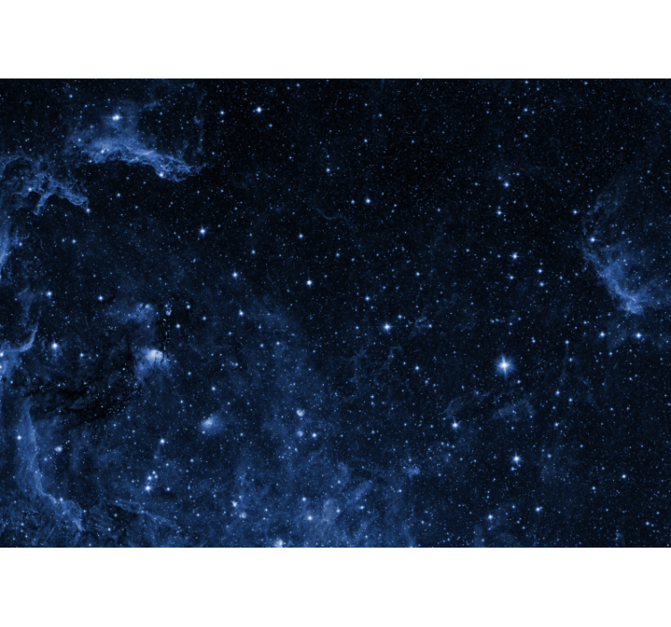 Μαύρο ρολό κουρτίνας τοίχου με γαλαξία και αστερισμούς - TenStickers