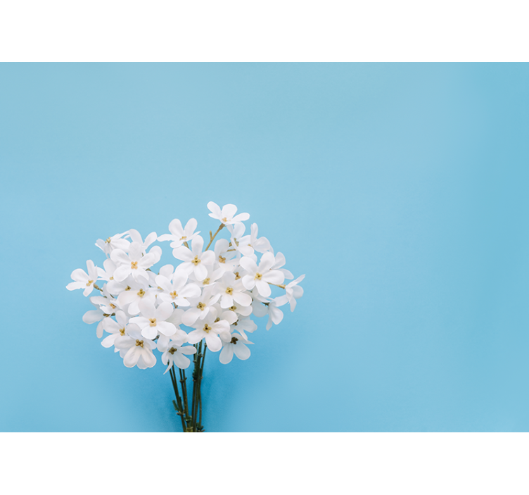 Mπλε ρολό κουρτίνας με φόντο jazmin μπλε - TenStickers