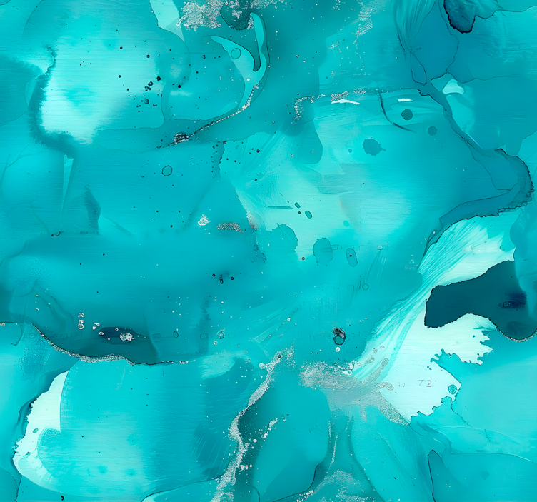 Μπλε ρολό κουρτίνας Μπλε κύματα - TenStickers