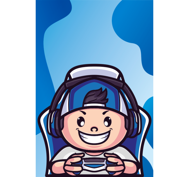 Pολό στόρι για φορητό υπολογιστή χαρούμενος χαρακτήρας - TenStickers