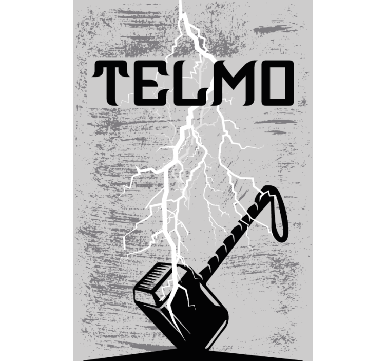 ήρωας του σφυριού geek roller blind - TenStickers