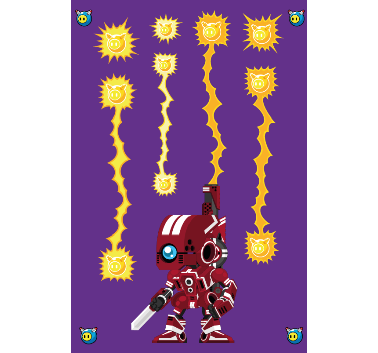 Pολό στόρι για φορητό υπολογιστή μάχη ρομποτικής ενέργειας - TenStickers