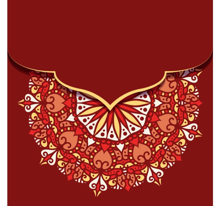 πολυτελές πολύχρωμο σαλόνι μάνταλα τυφλό - TenStickers