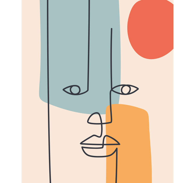 καλλιτεχνική ζωγραφική με ρολά που όψη - TenStickers