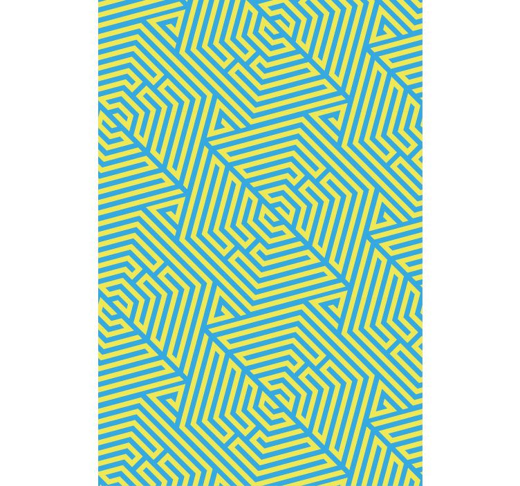 Pολό κουρτίνας με υφή και μοτίβο γεωμετρική γραμμική διάταξη - TenStickers