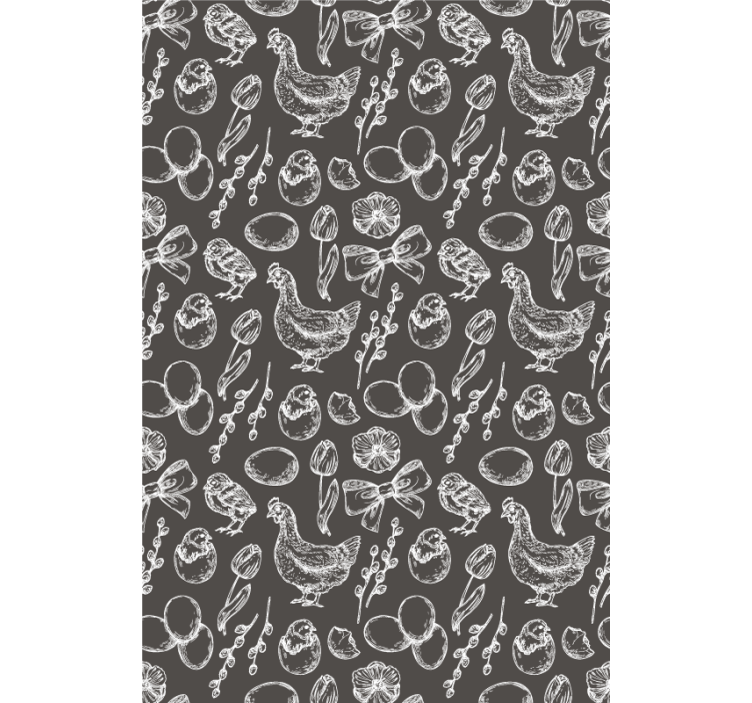 κοτόπουλο τους μοτίβο διάφορα τυφλά ζώων - TenStickers