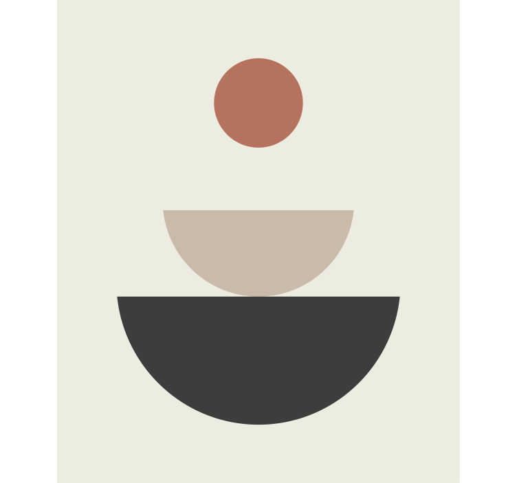 κρήνη αφηρημένη γεωμετρική τέχνη ρολά που ζωγραφική - TenStickers