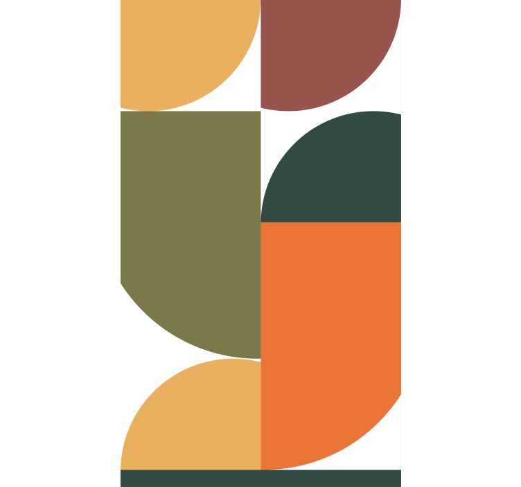 αφηρημένη γεωμετρική τέχνη ζωγραφική ρολά που - TenStickers