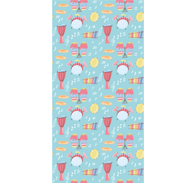 Πρωτότυπο ρολό κουρτίνας μοτίβα μουσικών οργάνων - TenStickers