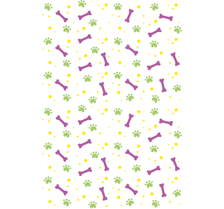 Pολό στόρι με ζώα πόδια και οστά - TenStickers