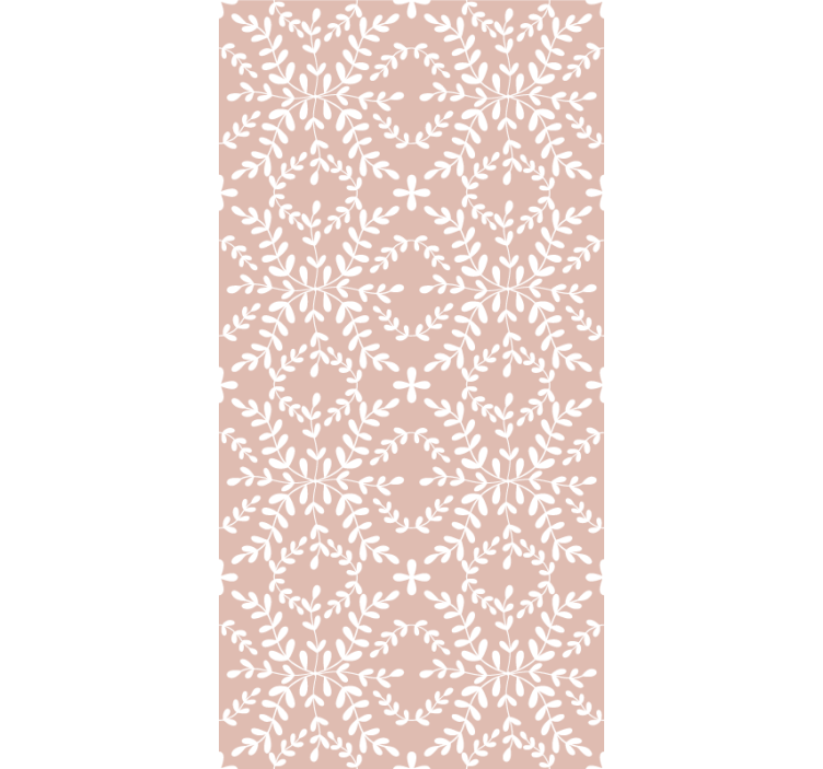 Pολό στόρι με λουλούδια και φυτά θέμα βοτανικών φύλλων - TenStickers