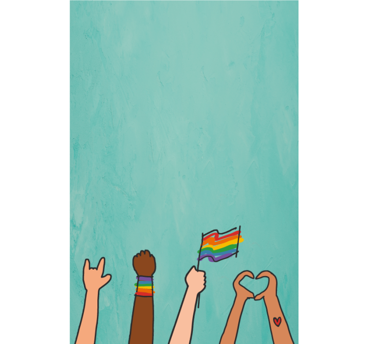 Pολό στόρι επίδειξη χεριών υπερηφάνειας - TenStickers