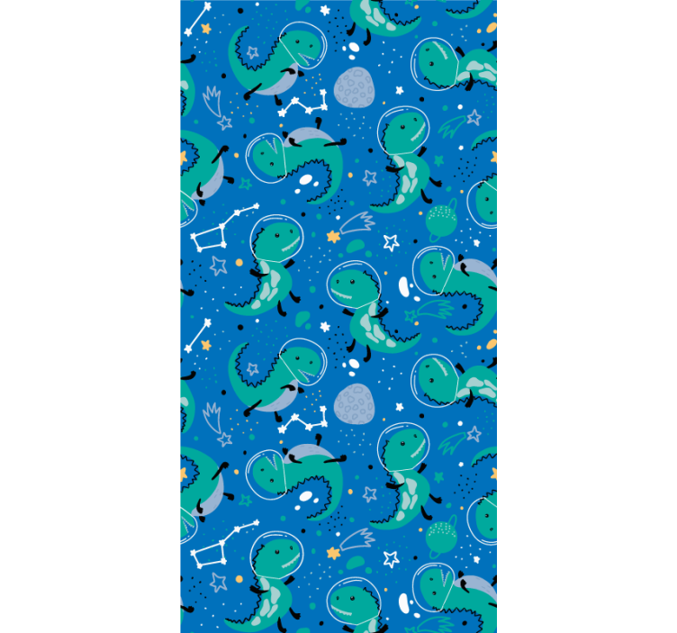 αστεία dinos με πλανήτες παιδικά τυφλά - TenStickers