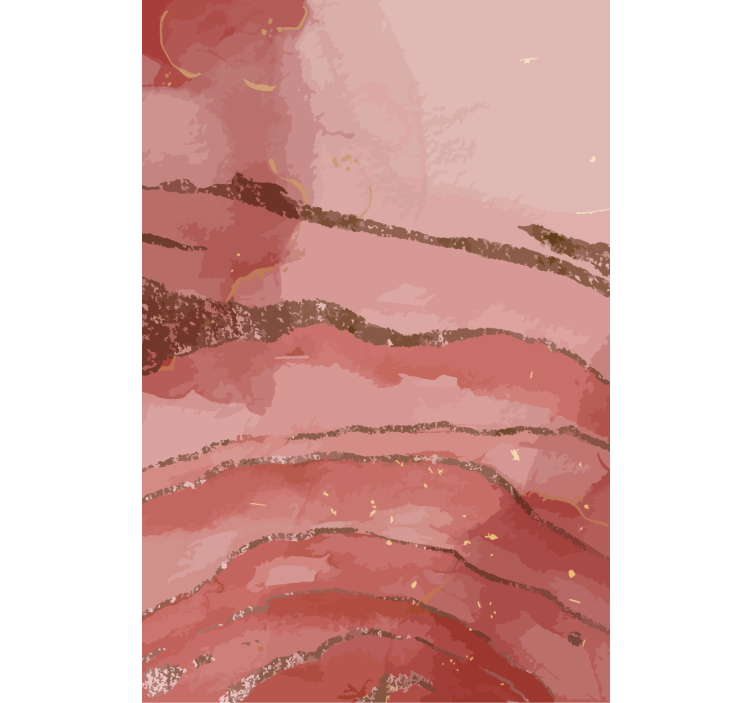 λαμπερό ροζ ακουαρέλα σύγχρονη περσίδα - TenStickers