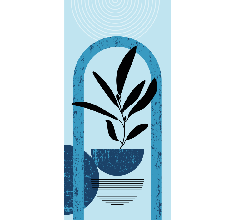 σχήματα σε μοντέρνα μίνιμαλ στυλ ρολά που ζωγραφική - TenStickers