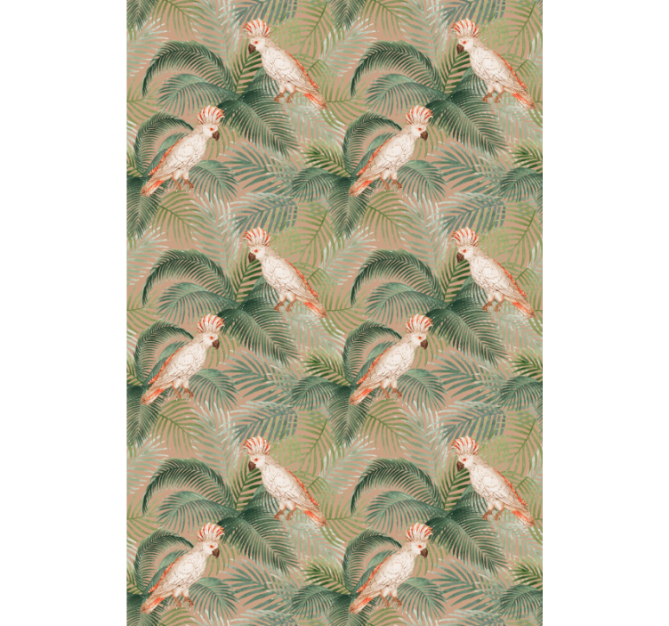 Pολό στόρι με ζώα κακάου και φύλλα - TenStickers