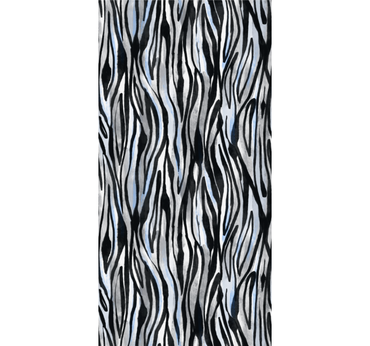 κλασικό γκρι και μαύρο ζέβρα τυφλό ζώο - TenStickers