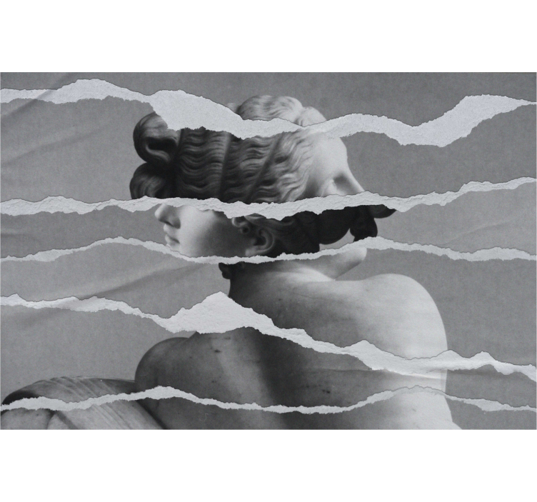 Pολό στόρι με σχέδια αφιέρωμα γλυπτικής προτομής - TenStickers