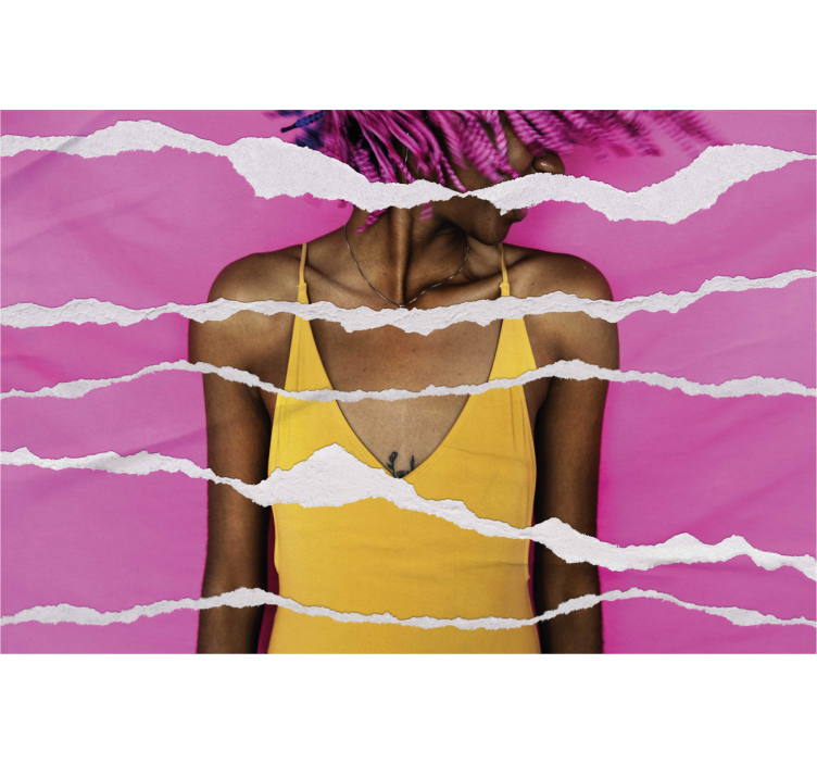 Pολό στόρι με σχέδια εφέ σκισμένου χαρτιού - TenStickers