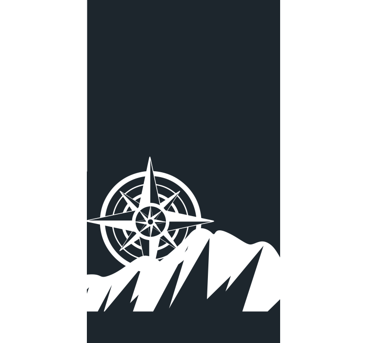 βουνό και πυξίδα πρωτότυπο ρολό - TenStickers